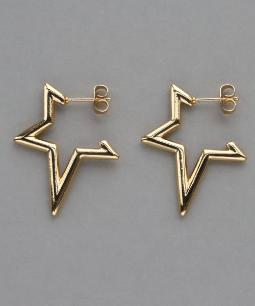 abaskdesign(アバスクデザイン)の「金属アレルギー対応 シャープスターピアス(ピアス(両耳用)・レディース・シルバー/ゴールド・FREE)」の7枚目の写真