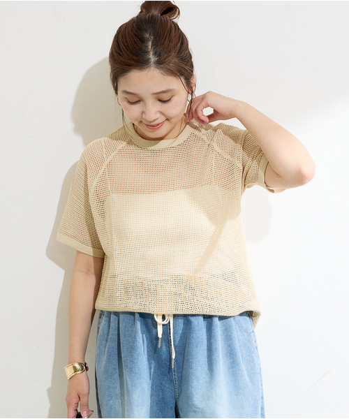 JOURNAL STANDARD メッシュ シャツ ジャーナル シースルー リネンメッシュシャツ（シャツ/ブラウス）｜JOURNAL STANDARD