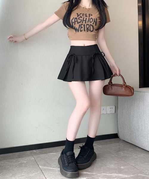 Riff(リフ)の「リボンミニスカート インナーパンツ付き(スカート・レディース・ホワイト/ブラック/グレー・S/M/L)」の21枚目の写真