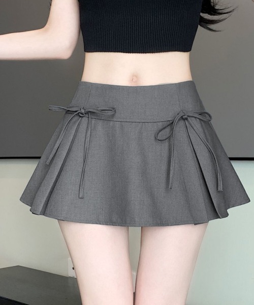 Riff(リフ)の「リボンミニスカート インナーパンツ付き(スカート・レディース・ホワイト/ブラック/グレー・S/M/L)」の22枚目の写真