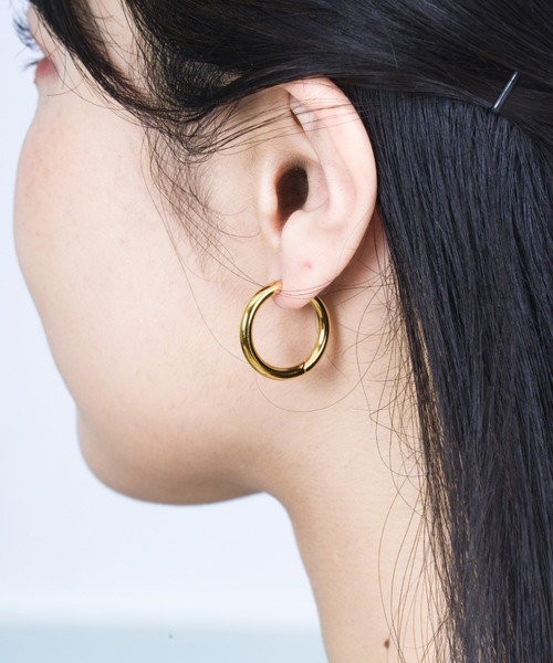TOMWOOD ゴールド フープピアス TOMWOOD ゴールド フープピアス