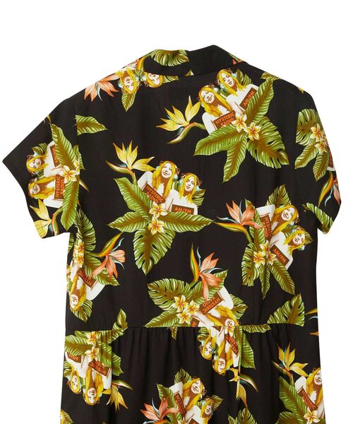 【お早めに】 ヒステリックグラマーアロハワンピース TROPIC CHANNEL柄 アロハワンピース|HYSTERIC GLAMOUR WOMEN