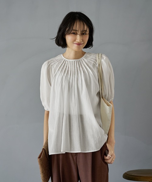 ☆新品タグ付き☆JIZZO☆ジッツォ☆シャリ感！シャツブラウス・ジレ