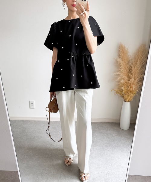 CAVEZAROSSO ヘムハートリブロンT VERY別注　ブラック　新品 CAVEZAROSSO ヘムハートリブロンT VERY別注 ブラック 新品