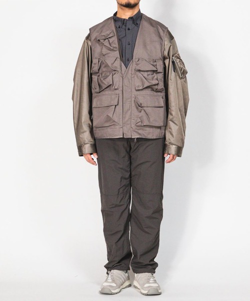 meanswhile(ミーンズワイル)の「Dress Satin Reversible 4Way JKT(その他アウター・メンズ・ブラック/グレー・1(S)/2(M))」の9枚目の写真