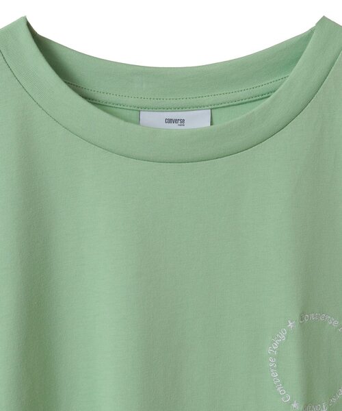 CONVERSE TOKYO（コンバーストウキョウ）の「ASYMMETRY EMBROIDERY LOGO TEE（Tシャツ/カットソー・レディース・ミント/チャコールグレー/ホワイト・FREE）」の16枚目の写真