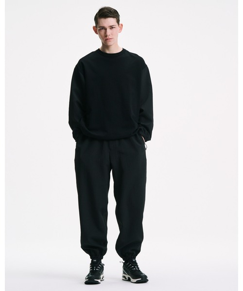 SOPHNET.(ソフネット)の「HOLLOW TUSSAH WIDE-FIT JOGGER PANTS(その他パンツ・メンズ・ブラック/セージグリーン・1/2/4/3)」の3枚目の写真