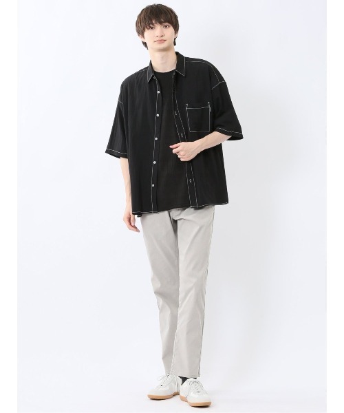 m.f.editorial（エムエフエディトリアル）の「【接触冷感 吸水速乾】m.f.エディトリアル メンズ クロスストレッチ+クール スリムパンツ ツイル（チノパンツ・メンズ・ベージュ/ネイビー/ライトグレー/ブラック・LARGE/S/X-LARGE/MEDIUM）」の15枚目の写真