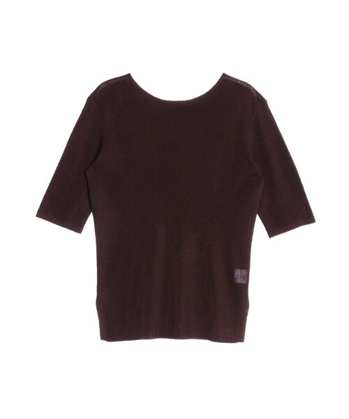 ELENDEEK(エレンディーク)の「2WAYシアーニット【洗濯機洗い可】(ニット/セーター・レディース・イエロー/ブラウン/ブラック/オフホワイト・FREE)」の5枚目の写真