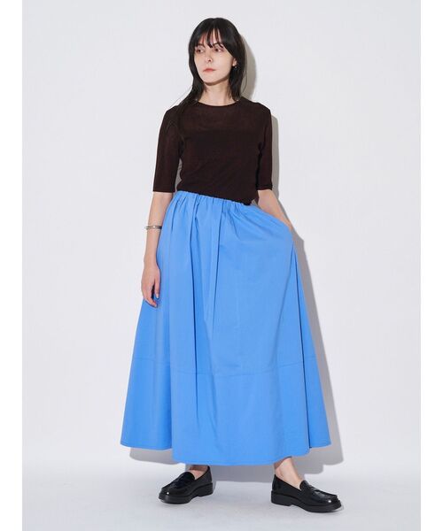 ELENDEEK(エレンディーク)の「2WAYシアーニット【洗濯機洗い可】(ニット/セーター・レディース・イエロー/ブラウン/ブラック/オフホワイト・FREE)」の8枚目の写真