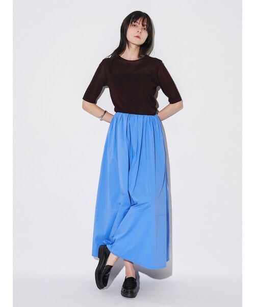 ELENDEEK(エレンディーク)の「2WAYシアーニット【洗濯機洗い可】(ニット/セーター・レディース・イエロー/ブラウン/ブラック/オフホワイト・FREE)」の9枚目の写真