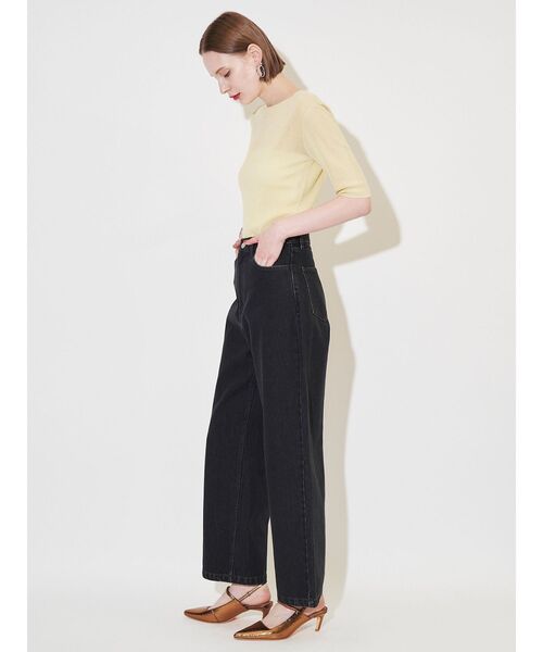 ELENDEEK(エレンディーク)の「2WAYシアーニット【洗濯機洗い可】(ニット/セーター・レディース・イエロー/ブラウン/ブラック/オフホワイト・FREE)」の12枚目の写真