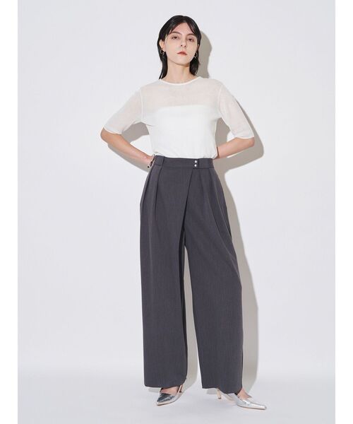 ELENDEEK(エレンディーク)の「2WAYシアーニット【洗濯機洗い可】(ニット/セーター・レディース・イエロー/ブラウン/ブラック/オフホワイト・FREE)」の17枚目の写真