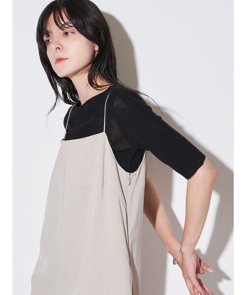 ELENDEEK(エレンディーク)の「2WAYシアーニット【洗濯機洗い可】(ニット/セーター・レディース・イエロー/ブラウン/ブラック/オフホワイト・FREE)」の20枚目の写真