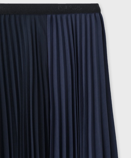 セール】ウィメンズ ブロッキング プリーツ スカート / 255007 014SD