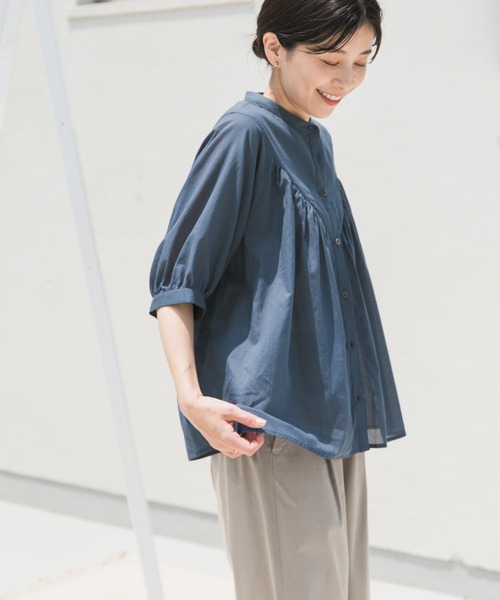 新品 ❤︎ コットンボイルギャザーブラウス 黒 LARUTA｜コットンボイルギャザーブラウス | Rakuten Fashion