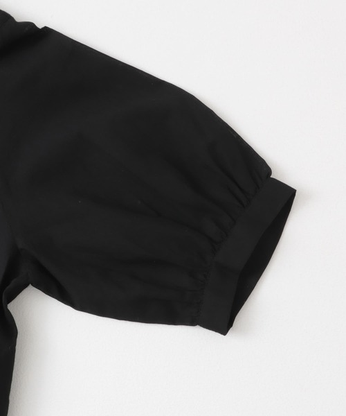 URBAN RESEARCH DOORS（アーバンリサーチドアーズ）の「コットンボイルV切替ギャザーブラウス（シャツ/ブラウス・レディース・ブラック/オフホワイト/ブルー/グリーン・MEDIUM）」の11枚目の写真
