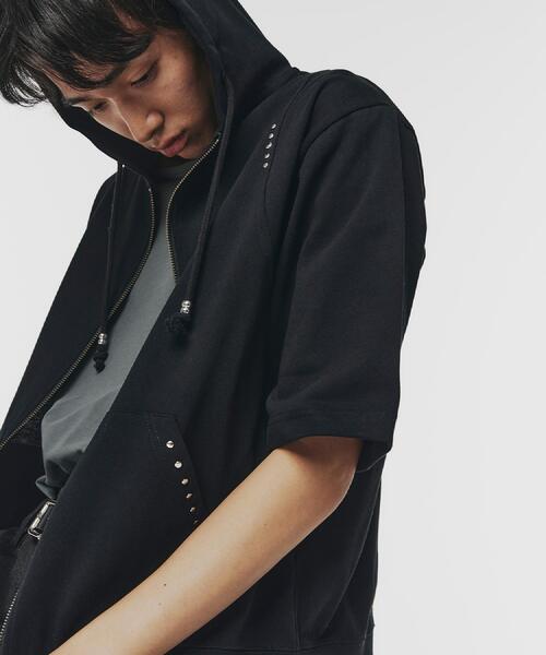 tk.TAKEO KIKUCHI（ティーケータケオキクチ）の「スタッズ ダブルZIPパーカ（パーカー・メンズ・ライトグレー/ブラック・03/02/01）」の20枚目の写真