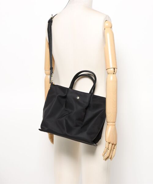 Legato Largo(レガートラルゴ)の「【Legato Largo/レガートラルゴ】肩楽ショルダーバッグ(ショルダーバッグ・レディース・ブラウン系その他3/ネイビー/ブラック/グレー・FREE)」の5枚目の写真