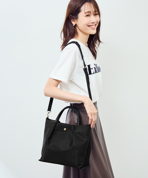 Legato Largo(レガートラルゴ)の「【Legato Largo/レガートラルゴ】肩楽ショルダーバッグ(ショルダーバッグ・レディース・ブラウン系その他3/ネイビー/ブラック/グレー・FREE)」の7枚目の写真