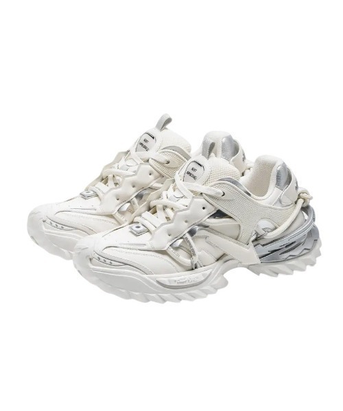 NEXT IMPULSIVE(ネクストインプルーシブ)の「【NEXT IMPULSIVE】Burden Reduction Series / ボリュームスニーカー(スニーカー・メンズ・シルバー/ホワイト・25.0cm/24.5cm/24.0cm/23.5cm/27.0cm/26.5cm)」の2枚目の写真