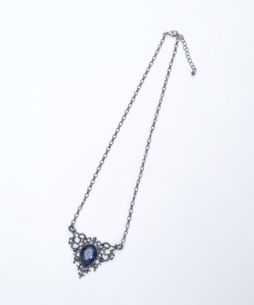 axes femme POETIQUE（アクシーズファムポエティック）の「チェスナイト封入ネックレス（ネックレス・レディース・シルバー/ブラック・FREE）」の6枚目の写真