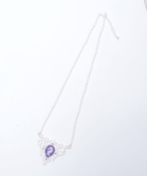 axes femme POETIQUE（アクシーズファムポエティック）の「チェスナイト封入ネックレス（ネックレス・レディース・シルバー/ブラック・FREE）」の11枚目の写真