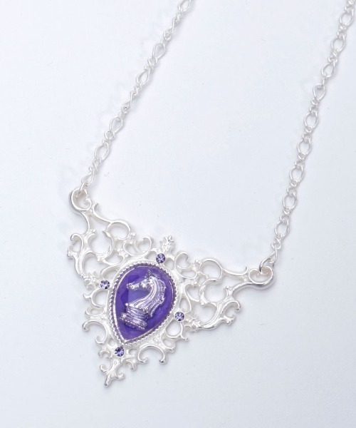 axes femme POETIQUE（アクシーズファムポエティック）の「チェスナイト封入ネックレス（ネックレス・レディース・シルバー/ブラック・FREE）」の13枚目の写真