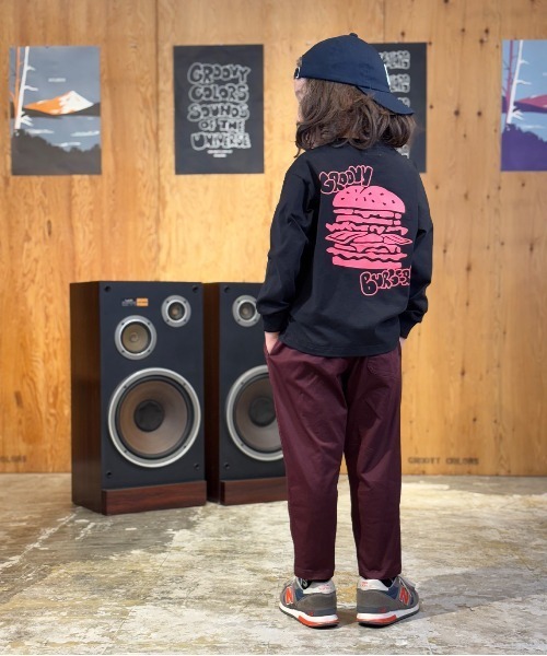 GROOVY COLORS(グルービーカラーズ)の「Stretch Twill CITY Pants(その他パンツ・キッズ・ワインレッド/グレー・145/135)」の11枚目の写真