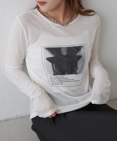 セール】シースループリントL/Sカットソー（Tシャツ/カットソー