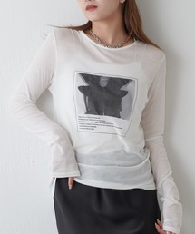 「Lui's」 半袖カットソー FREE ライトグレー レディース Lui's｜ルイスのTシャツ/カットソー（グレー/灰色系）通販