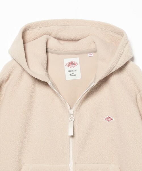DANTON(ダントン)の「DANTON / POLARTEC ZIP PARKA(ブルゾン・レディース・オフホワイト/ブラック・38)」の4枚目の写真