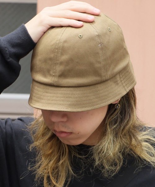 FLEXFIT（フレックスフィット）の「flexfit/フレックスフィット Short Brim Ball Hat バケットハット（ハット・メンズ・ホワイト/ブラウン/グリーン/ブラック・FREE）」の4枚目の写真