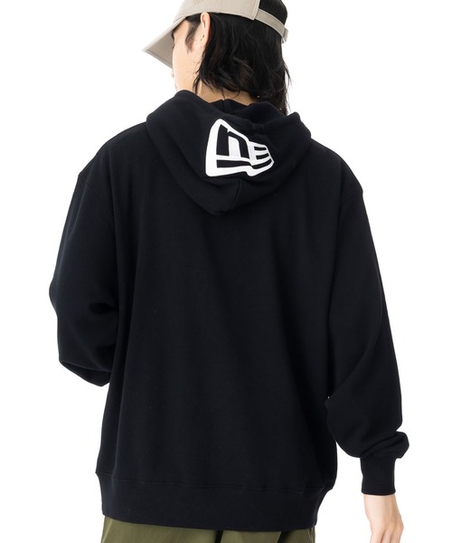 NEW ERA(ニューエラ)の「ニューエラ スウェットパーカー ボックスロゴ ONBSPOTZ別注(パーカー・メンズ・ブラック/ホワイト・XL/L/M/S/XXL)」の2枚目の写真