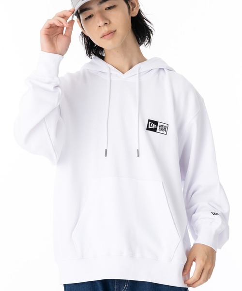 NEW ERA(ニューエラ)の「ニューエラ スウェットパーカー ボックスロゴ ONBSPOTZ別注(パーカー・メンズ・ブラック/ホワイト・XL/L/M/S/XXL)」の3枚目の写真