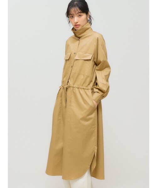 MIDIUMISOLID(ミディウミソリッド)の「MIDIUMISOLID for Ladies ワークシャツワンピース(ワンピース・レディース・ブラック/チャコールグレー/ベージュ・FREE)」の17枚目の写真