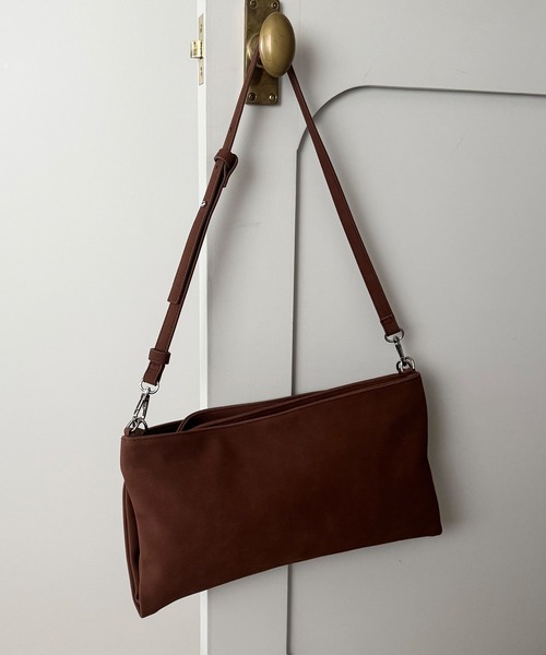 2way suede shoulder tote bag / ツーウェイ スウェード