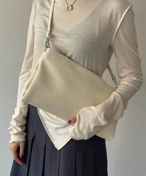 2way suede shoulder tote bag / ツーウェイ スウェード