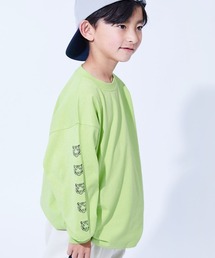 devirock（デビロック）の「綿100％ デビラボ BIGシルエット 袖プリント袖リブ 長袖Tシャツ（Tシャツ/カットソー）」