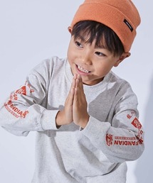 devirock（デビロック）の「綿100％ デビラボ BIGシルエット 袖プリント袖リブ 長袖Tシャツ（Tシャツ/カットソー）」