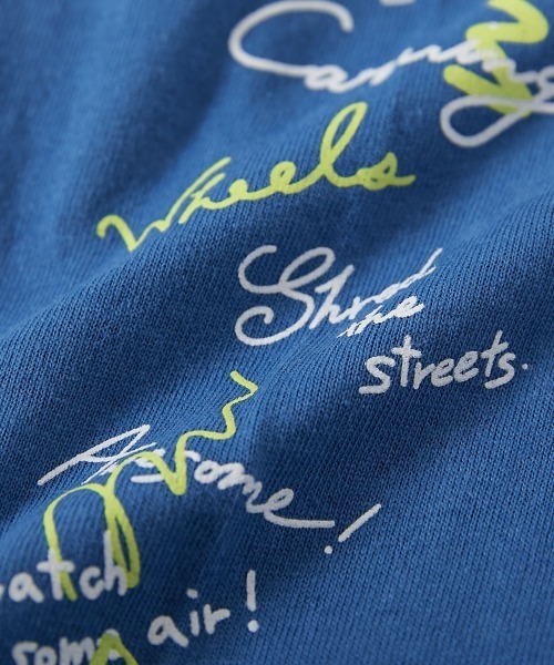 devirock（デビロック）の「綿100％ デビラボ BIGシルエット 袖プリント袖リブ 長袖Tシャツ（Tシャツ/カットソー・キッズ・ブラック系その他/ブラック系その他3/ブラック系その他5/ベージュ系その他3/ブラック系その他2/グレー系その他/イエロー系その他/ベージュ系その他/ブラック系その他4/ベージュ系その他2/ブラック系その他6/ベージュ系その他4/ブルー系その他・90cm/100cm/110cm/120cm/130cm/140cm/150cm/160cm）」の16枚目の写真