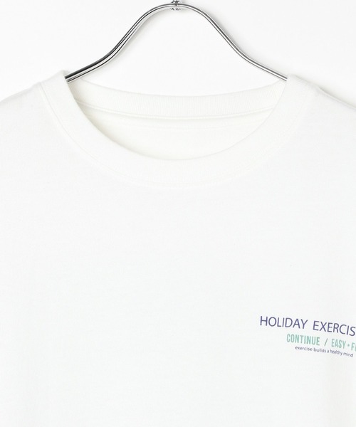 BAYFLOW(ベイフロー)の「【AMERICAN RAG CIE】EXERCISE TEE(ユニセックス)(Tシャツ/カットソー・メンズ・ホワイト・MEDIUM/LARGE)」の7枚目の写真