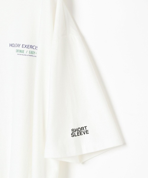 BAYFLOW(ベイフロー)の「【AMERICAN RAG CIE】EXERCISE TEE(ユニセックス)(Tシャツ/カットソー・メンズ・ホワイト・MEDIUM/LARGE)」の6枚目の写真
