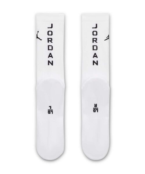 JORDAN BRAND(ジョーダンブランド)の「ジョーダン エブリデイ クルー ソックス (1足) / Jordan Everyday Crew Socks (1 Pair) HV1174-100 White(ソックス/靴下・メンズ・ホワイト・25-27/23-25/21-23/27-29)」の3枚目の写真