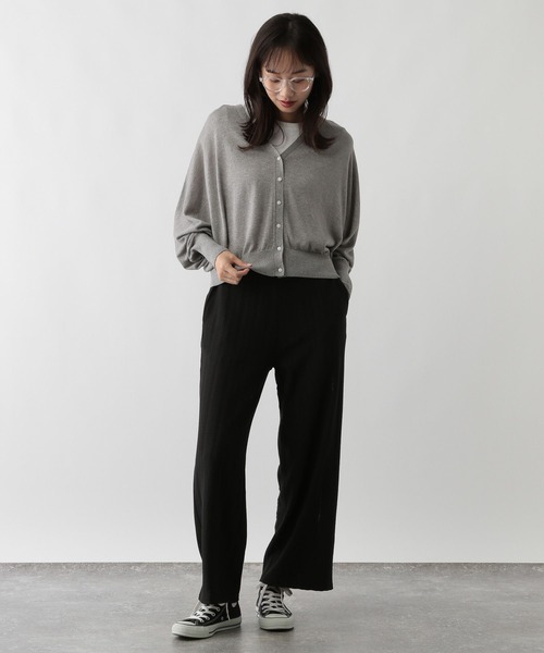 FOUND GOOD（ファウンドグッド）の「シャーリングカットイージーP（その他パンツ・レディース・ブラック/グリーン系3/ブラウン系3・S/M/L）」の4枚目の写真