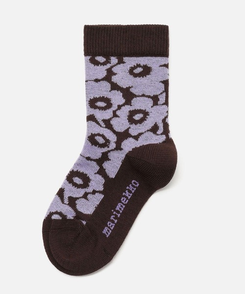 marimekko（マリメッコ）の「【Kids】  Makeinen Unikko  / socks（ソックス/靴下・キッズ・ラベンダー/レッド・31/19/22/25/28）」の3枚目の写真