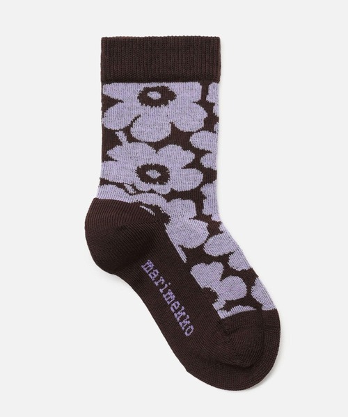 marimekko（マリメッコ）の「【Kids】  Makeinen Unikko  / socks（ソックス/靴下・キッズ・ラベンダー/レッド・31/19/22/25/28）」の4枚目の写真
