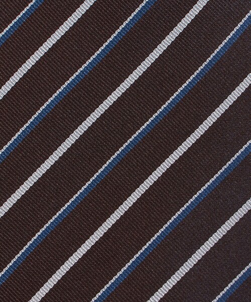 green label relaxing(グリーンレーベルリラクシング)の「GLR シルク② 8.0cm ストライプ4 ネクタイ(ネクタイ・メンズ・ダークブラウン/ネイビー・FREE)」の7枚目の写真