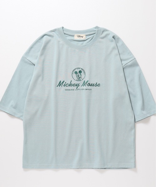 Disney(ディズニー)の「【DISNEY/ディズニー】プリント7分袖WIDEシルエットTシャツ ミッキー/ミニー/ドナルド/デイジー(Tシャツ/カットソー・レディース・ライトピンク/ライトグレー/マスタード/ミント・MEDIUM/LARGE)」の10枚目の写真