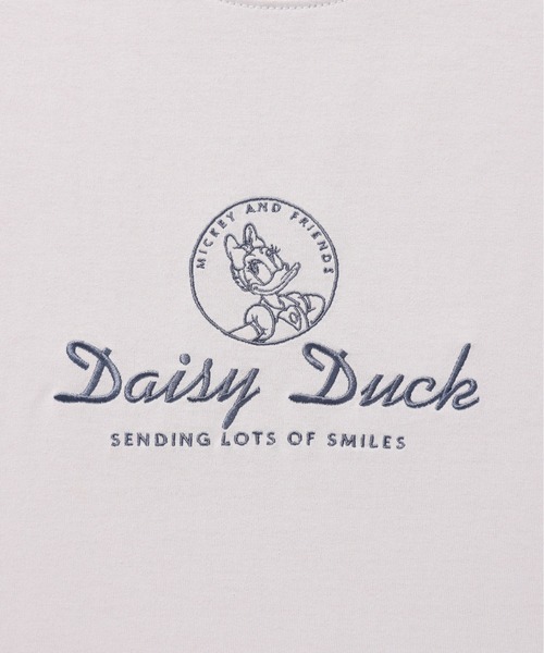 Disney(ディズニー)の「【DISNEY/ディズニー】プリント7分袖WIDEシルエットTシャツ ミッキー/ミニー/ドナルド/デイジー(Tシャツ/カットソー・レディース・ライトピンク/ライトグレー/マスタード/ミント・MEDIUM/LARGE)」の7枚目の写真